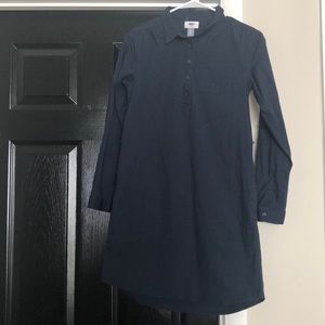 Girls navy blue long sleeve dress